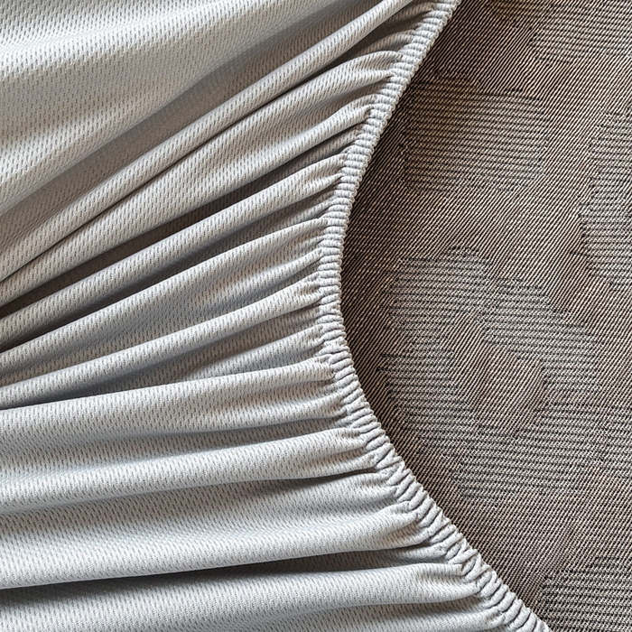 91家纺网 家纺一手货源 找家纺 （总）子曰 2025春夏新款A类中分子430gPE聚乙烯乙纶凉豆豆凉席-床笠款