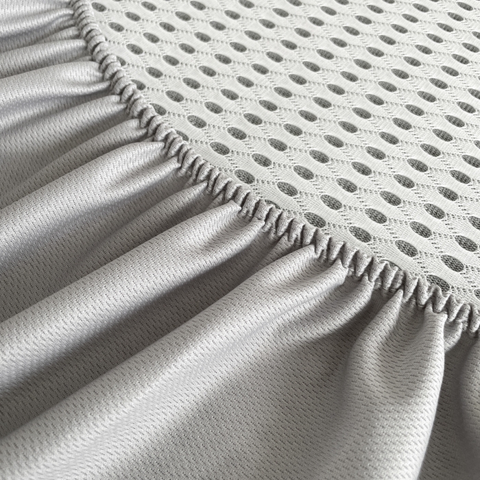 91家纺网 家纺一手货源 找家纺 柒月家居 2025新款小清新印花冰藤系列凉席席子-床笠款 花蔓