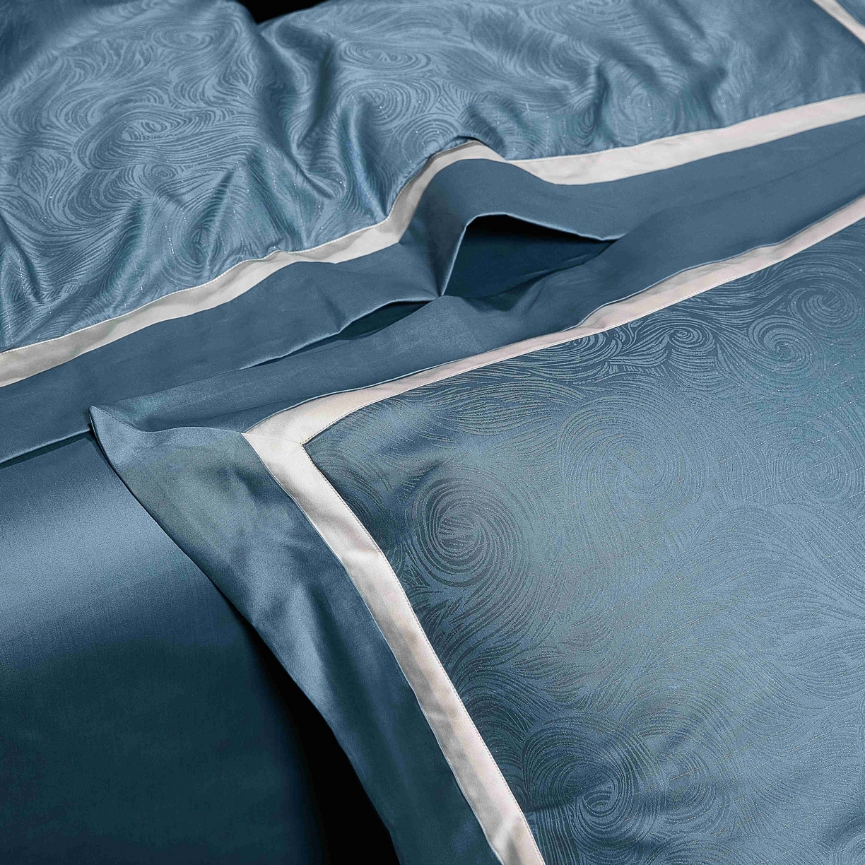 91家纺网 家纺一手货源 找家纺 （总）安莱生活 2025年新品50银丝星晴提花系列四件套