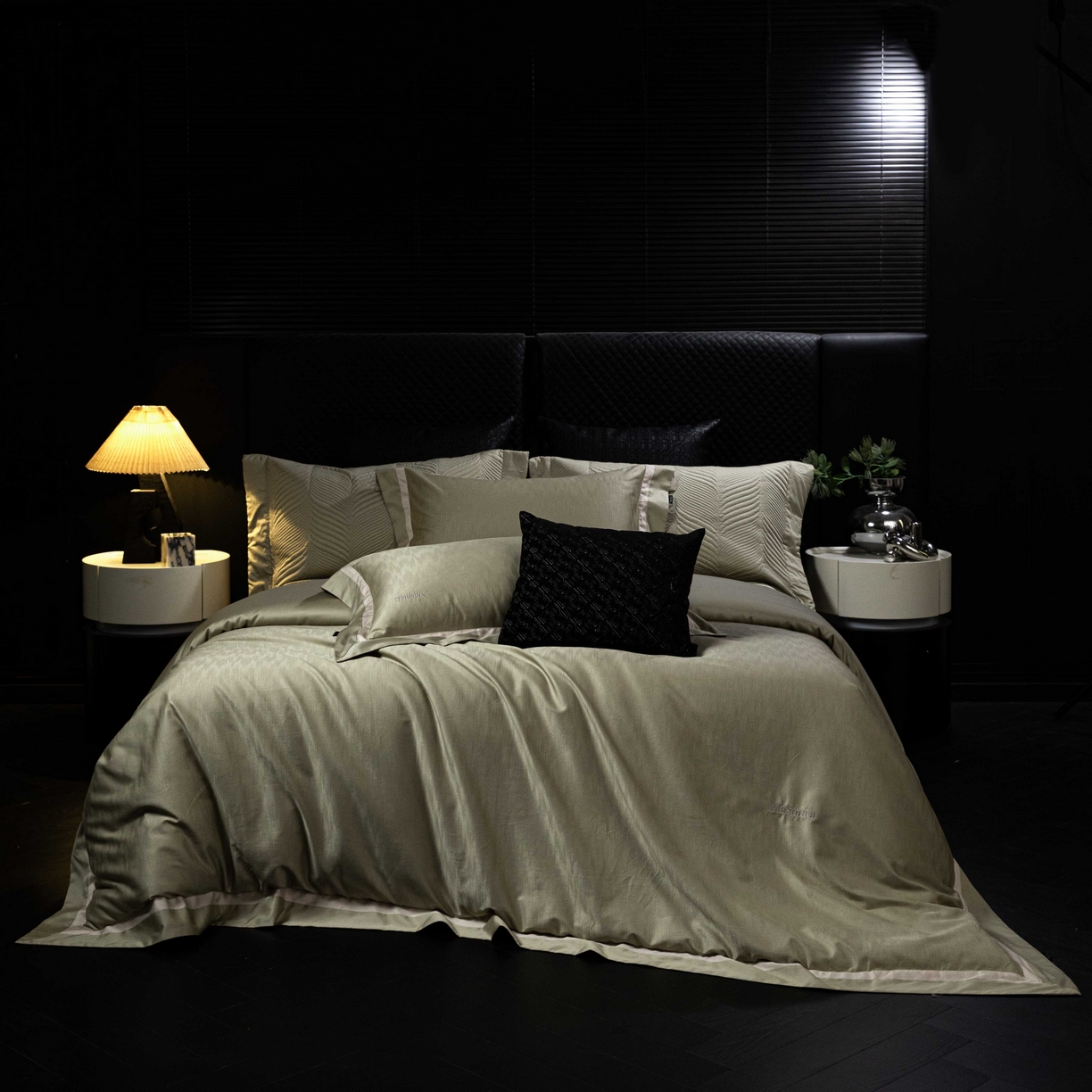 91家纺网 家纺一手货源 找家纺 （总）安莱生活 2025年新品50银丝星晴提花系列四件套