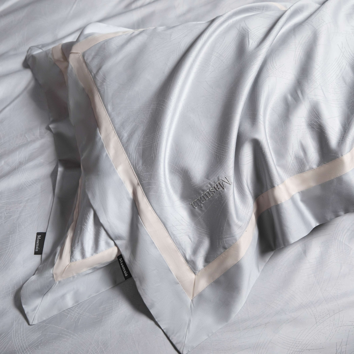 91家纺网 家纺一手货源 找家纺 安莱生活 2025年新品50银丝星晴提花系列四件套 以沫