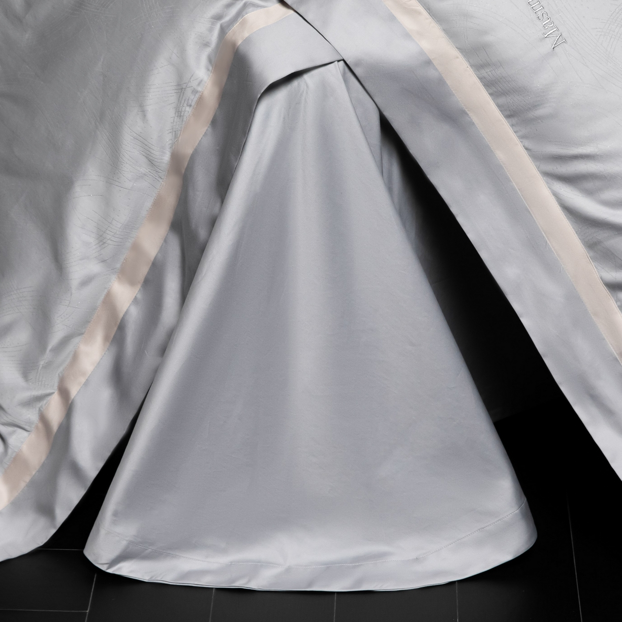 91家纺网 家纺一手货源 找家纺 安莱生活 2025年新品50银丝星晴提花系列四件套 以沫