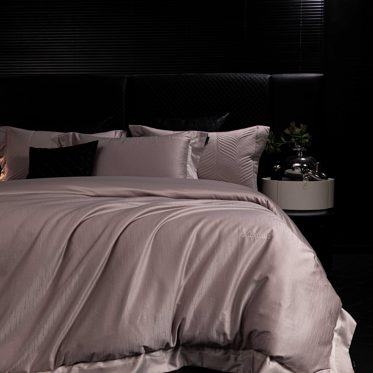 91家纺网 家纺一手货源 找家纺 安莱生活 2025年新品50银丝星晴提花系列四件套 时间煮雨