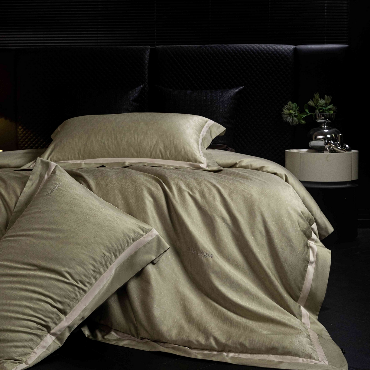 91家纺网 家纺一手货源 找家纺 安莱生活 2025年新品50银丝星晴提花系列四件套 夏凡