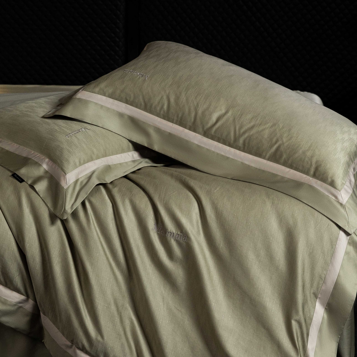 91家纺网 家纺一手货源 找家纺 安莱生活 2025年新品50银丝星晴提花系列四件套 夏凡