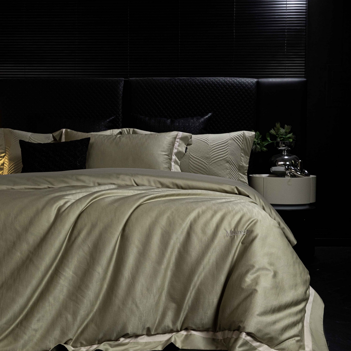 91家纺网 家纺一手货源 找家纺 安莱生活 2025年新品50银丝星晴提花系列四件套 夏凡