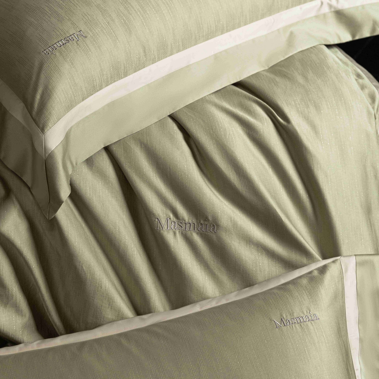 91家纺网 家纺一手货源 找家纺 安莱生活 2025年新品50银丝星晴提花系列四件套 夏凡