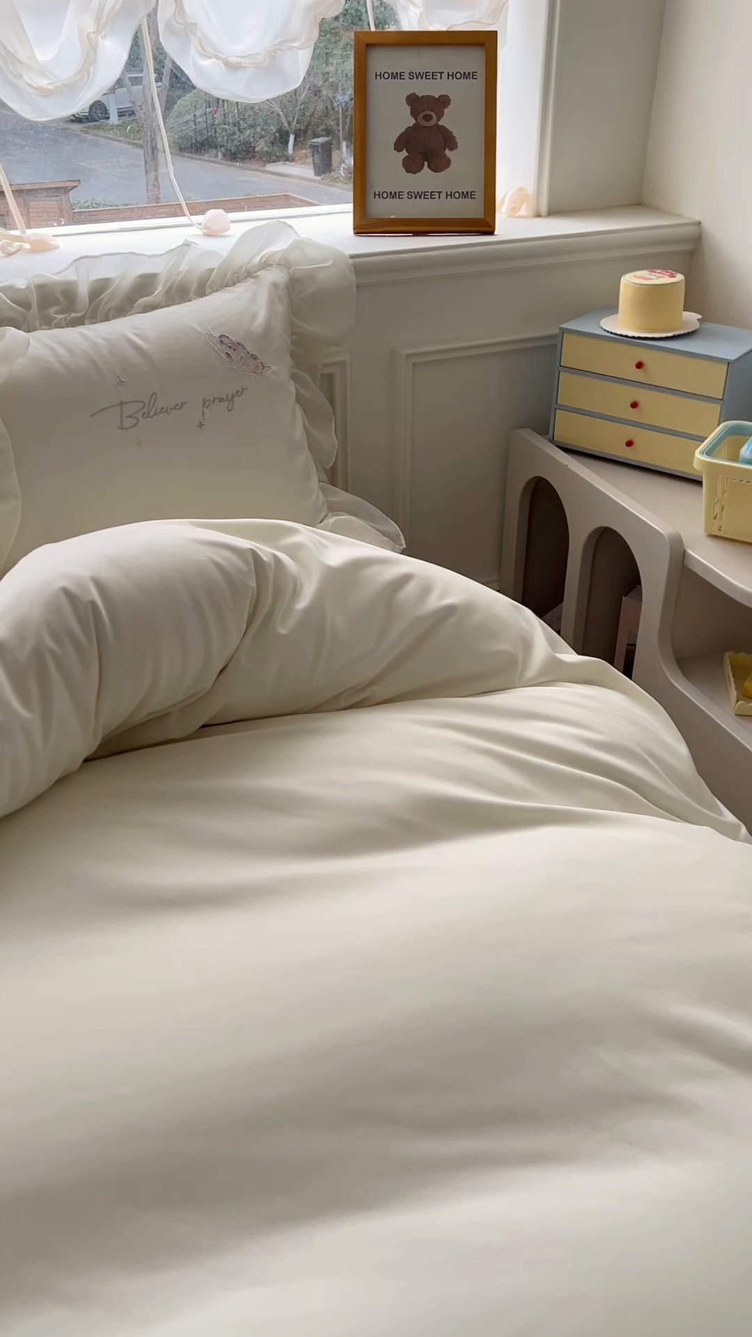 91家纺网 家纺一手货源 找家纺 （总）凯美家居 2025新款A类水洗棉大版绣花四件套系列-蝶恋花