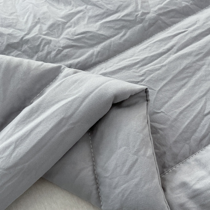 91家纺网 家纺一手货源 找家纺 （总）青螺家纺 2025新款日式简约纯色高克重水洗棉艾草（填充非面料注剂）