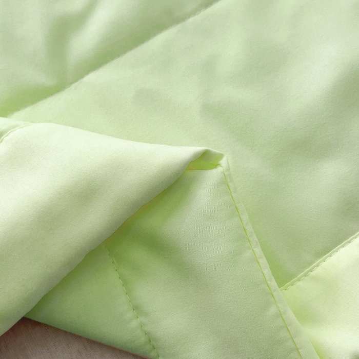 91家纺网 家纺一手货源 找家纺 青螺家纺 2025新款日式简约纯色高克重水洗棉艾草（填充非面料注剂） 绿色