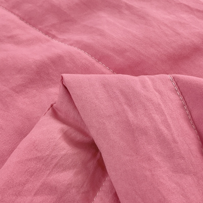 91家纺网 家纺一手货源 找家纺 青螺家纺 2025新款日式简约纯色高克重水洗棉艾草（填充非面料注剂） 玫红