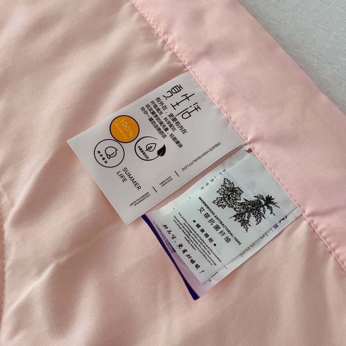 91家纺网 家纺一手货源 找家纺 青螺家纺 2025新款日式简约纯色高克重水洗棉艾草（填充非面料注剂） 玉色