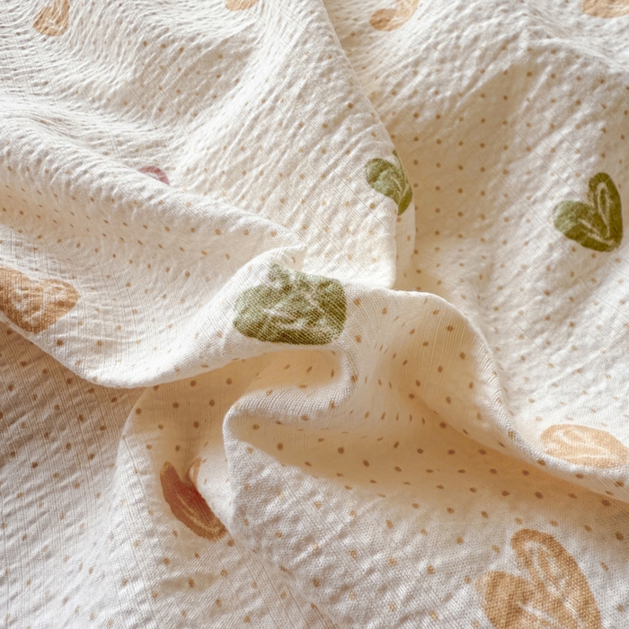 91家纺网 家纺一手货源 找家纺 芯贝儿 2025新款全m纯m花边木m邹邹双层纱水洗m四件套 心动