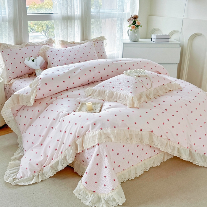 91家纺网 家纺一手货源 找家纺 （总）添越家纺2025新款纯棉砂洗床盖三件套四件套系列