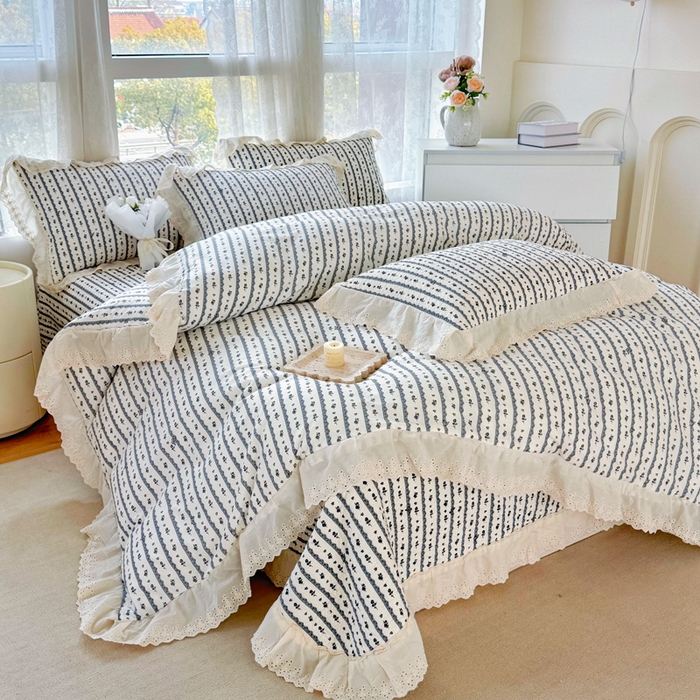 91家纺网 家纺一手货源 找家纺 （总）添越家纺2025新款纯棉砂洗床盖三件套四件套系列