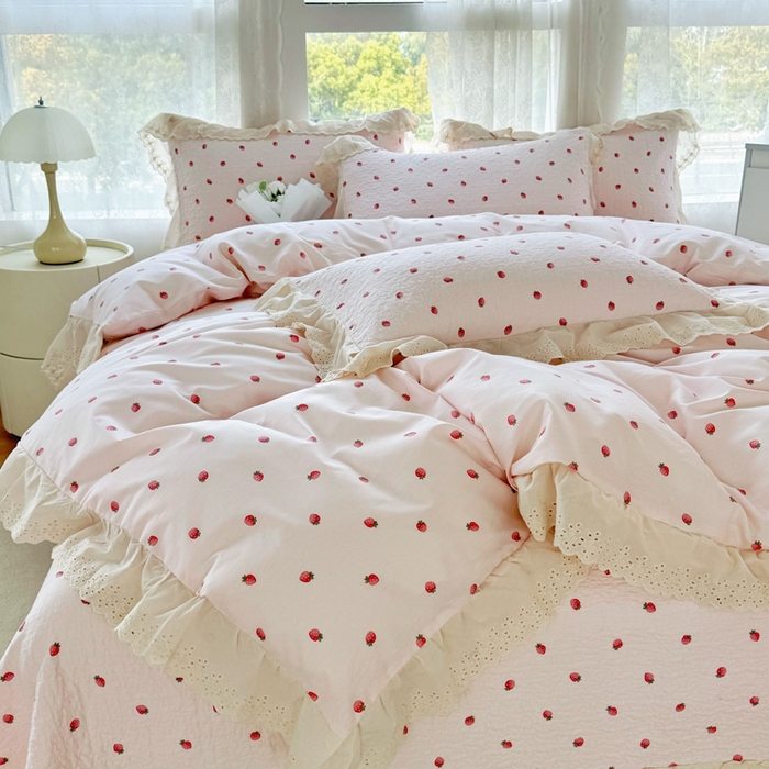 91家纺网 家纺一手货源 找家纺 （总）添越家纺2025新款纯棉砂洗床盖三件套四件套系列