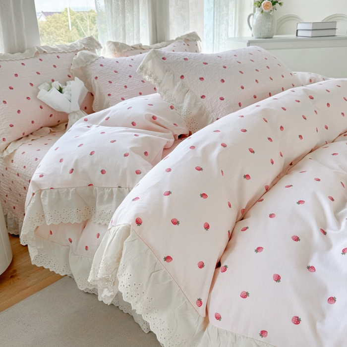 91家纺网 家纺一手货源 找家纺 （总）添越家纺2025新款纯棉砂洗床盖三件套四件套系列