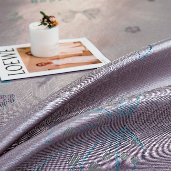 91家纺网 家纺一手货源 找家纺 全季家居 2025新款900D高精密三色纬提花冰丝凉席 床席-蝴蝶结