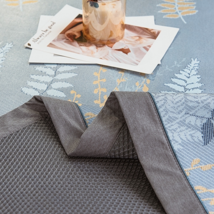 91家纺网 家纺一手货源 找家纺 全季家居 2025新款900D高精密三色纬提花冰丝凉席 床席-陌上草熏