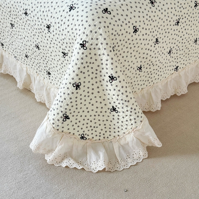 91家纺网 家纺一手货源 找家纺 添越家纺2025新款纯棉砂洗床盖三件套四件套系列 夜魅