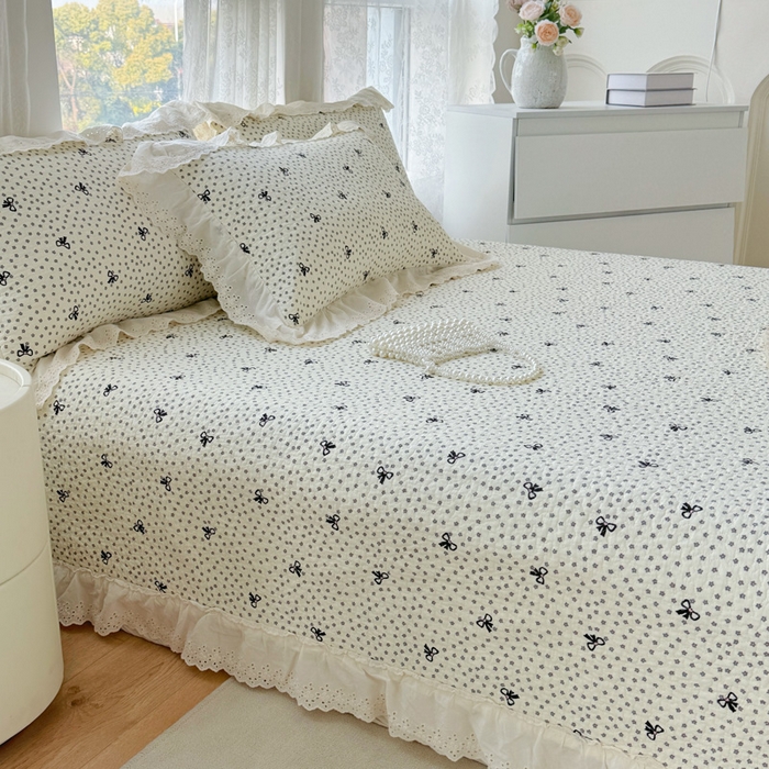 91家纺网 家纺一手货源 找家纺 添越家纺2025新款纯棉砂洗床盖三件套四件套系列 夜魅