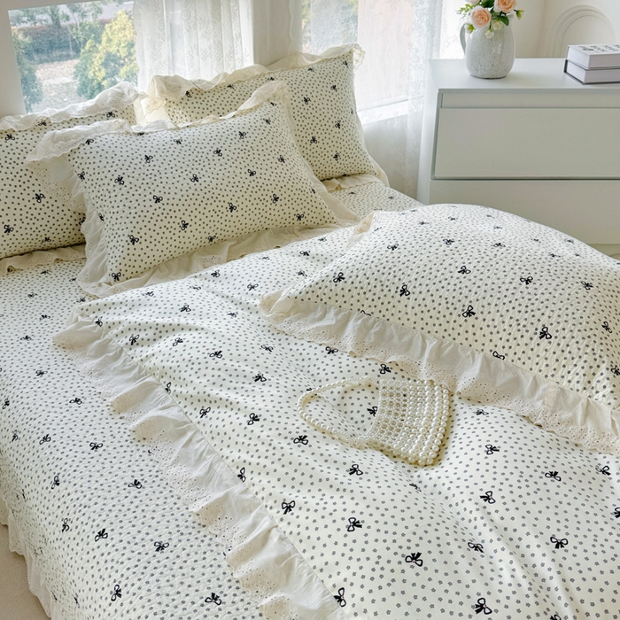 91家纺网 家纺一手货源 找家纺 添越家纺2025新款纯棉砂洗床盖三件套四件套系列 夜魅