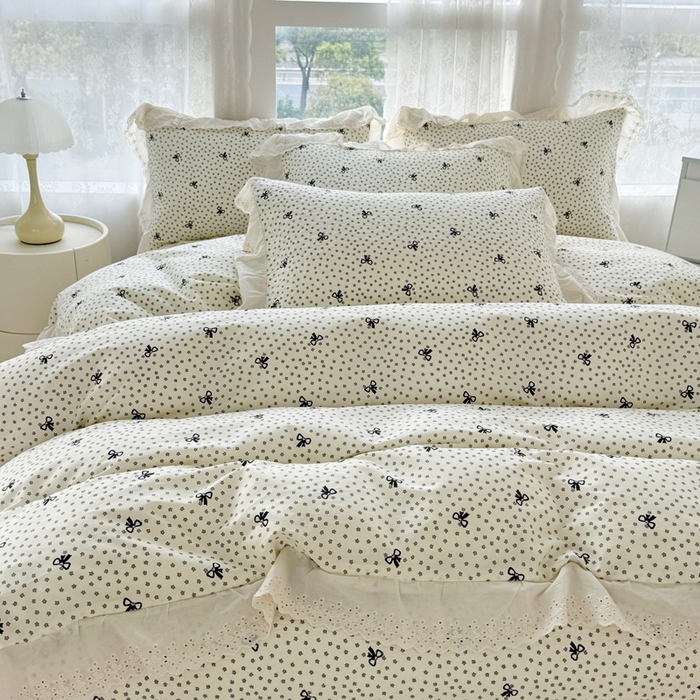 91家纺网 家纺一手货源 找家纺 添越家纺2025新款纯棉砂洗床盖三件套四件套系列 夜魅