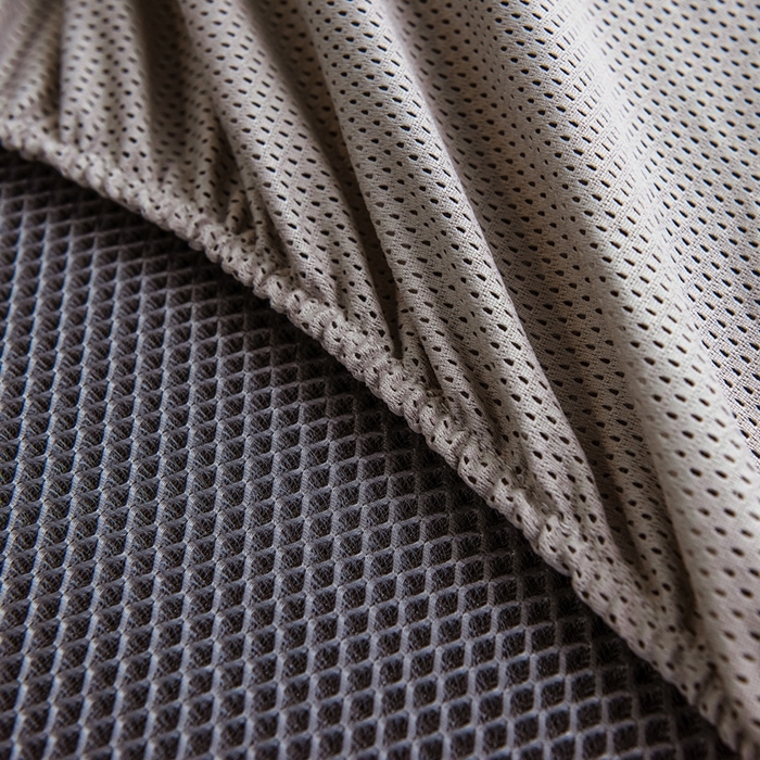 91家纺网 家纺一手货源 找家纺 全季家居 2025新款900D高精密三色纬提花冰丝凉席 床笠-落叶情深