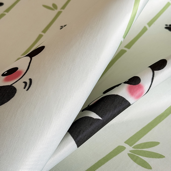 91家纺网 家纺一手货源 找家纺 全季家居 2025新款日韩竖条风格卡通冰丝席 萌趣熊猫