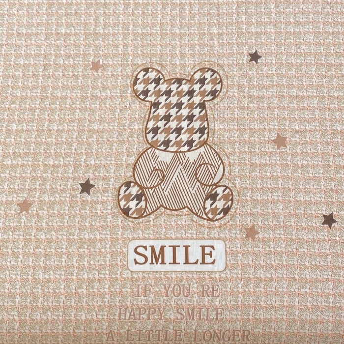 91家纺网 家纺一手货源 找家纺 慕尚家纺 2025新款全棉纯棉老粗布卡通床笠款凉席席子 宝贝熊