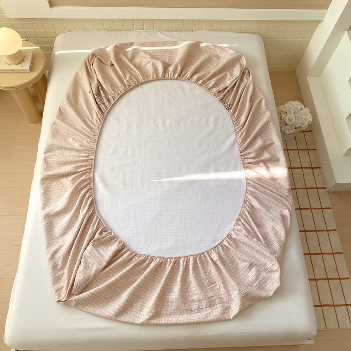 91家纺网 家纺一手货源 找家纺 慕尚家纺 2025新款全棉纯棉老粗布卡通床笠款凉席席子 宝贝熊