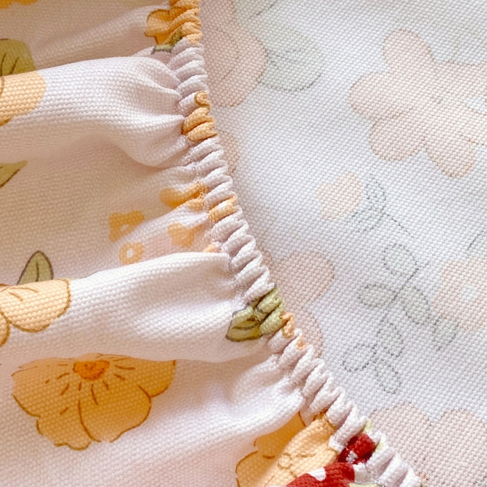 91家纺网 家纺一手货源 找家纺 慕尚家纺 2025新款全棉纯棉老粗布卡通床笠款凉席席子 橙意满满