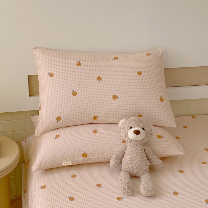 91家纺网 家纺一手货源 找家纺 慕尚家纺 2025新款全棉纯棉老粗布卡通床笠款凉席席子 果乐