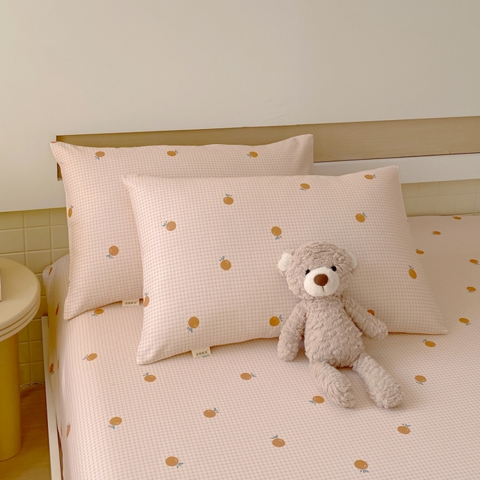 91家纺网 家纺一手货源 找家纺 慕尚家纺 2025新款全棉纯棉老粗布卡通床笠款凉席席子 果乐