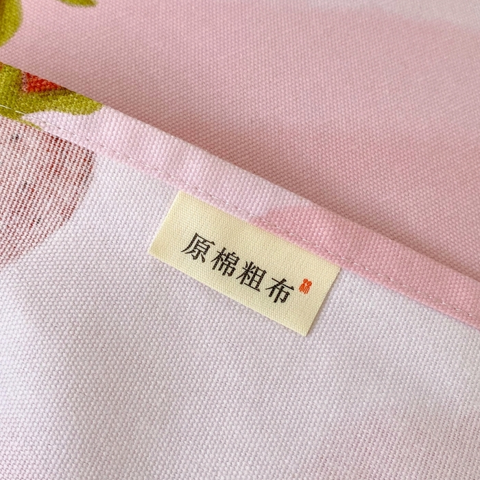 91家纺网 家纺一手货源 找家纺 慕尚家纺 2025新款全棉纯棉老粗布卡通床单款凉席席子 草莓-粉