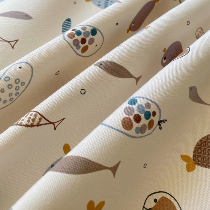 91家纺网 家纺一手货源 找家纺 慕尚家纺 2025新款全棉纯棉老粗布卡通床单款凉席席子 海底世界