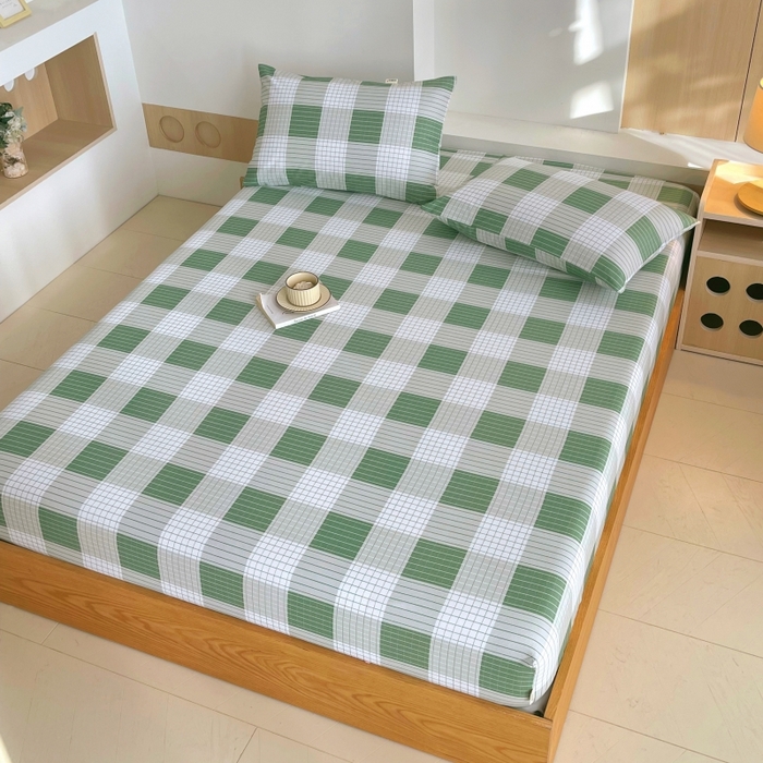 91家纺网 家纺一手货源 找家纺 （总）慕尚家纺 2025新款全棉纯棉老粗布条格床笠款凉席席子