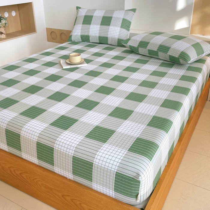 91家纺网 家纺一手货源 找家纺 （总）慕尚家纺 2025新款全棉纯棉老粗布条格床笠款凉席席子