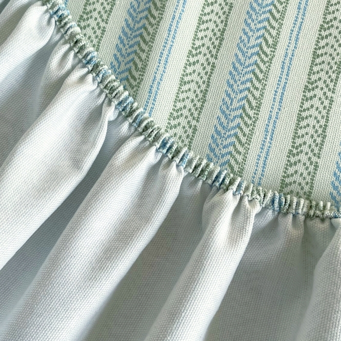 91家纺网 家纺一手货源 找家纺 慕尚家纺 2025新款全棉纯棉老粗布条格床笠款凉席席子 米亚