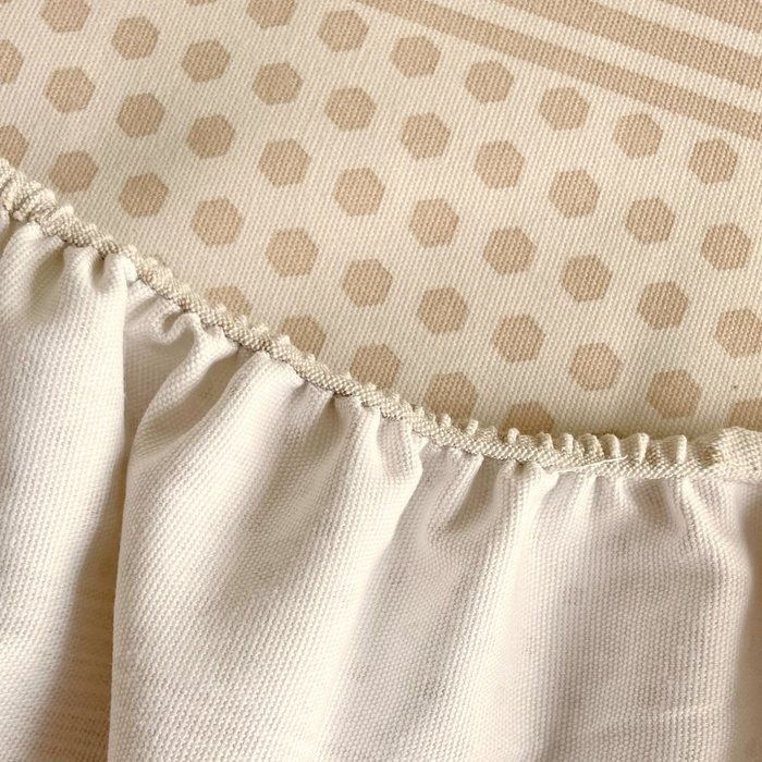 91家纺网 家纺一手货源 找家纺 慕尚家纺 2025新款全棉纯棉老粗布条格床笠款凉席席子 暖光-咖