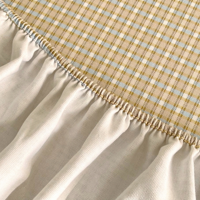 91家纺网 家纺一手货源 找家纺 慕尚家纺 2025新款全棉纯棉老粗布条格床笠款凉席席子 塞约-绿