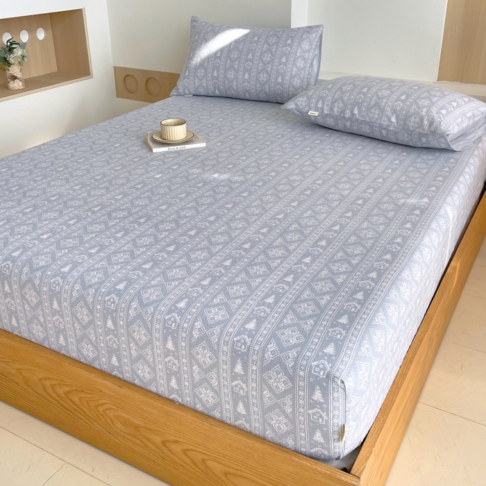 91家纺网 家纺一手货源 找家纺 慕尚家纺 2025新款全棉纯棉老粗布条格床笠款凉席席子 微澜