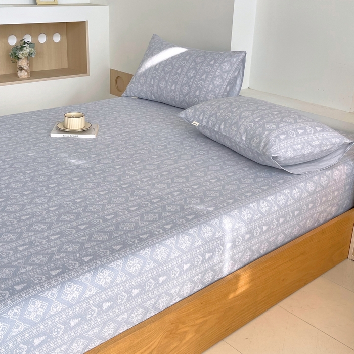 91家纺网 家纺一手货源 找家纺 慕尚家纺 2025新款全棉纯棉老粗布条格床笠款凉席席子 微澜