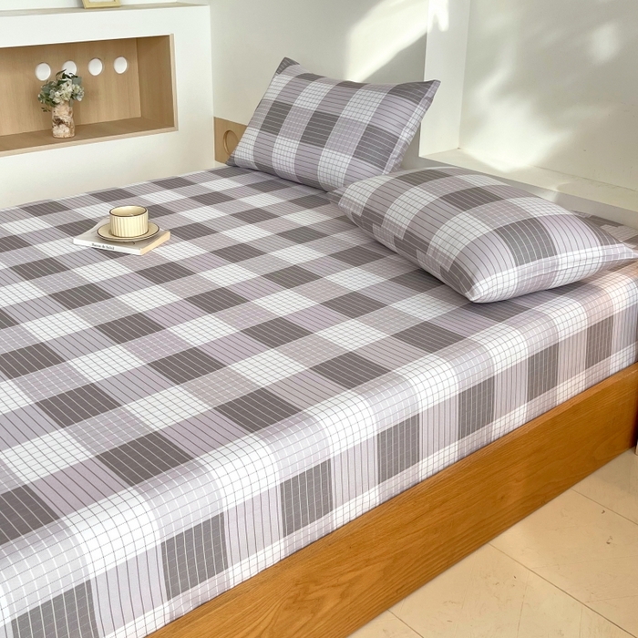 91家纺网 家纺一手货源 找家纺 慕尚家纺 2025新款全棉纯棉老粗布条格床笠款凉席席子 休闲生活-灰