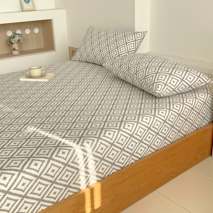 91家纺网 家纺一手货源 找家纺 慕尚家纺 2025新款全棉纯棉老粗布条格床笠款凉席席子 致青春