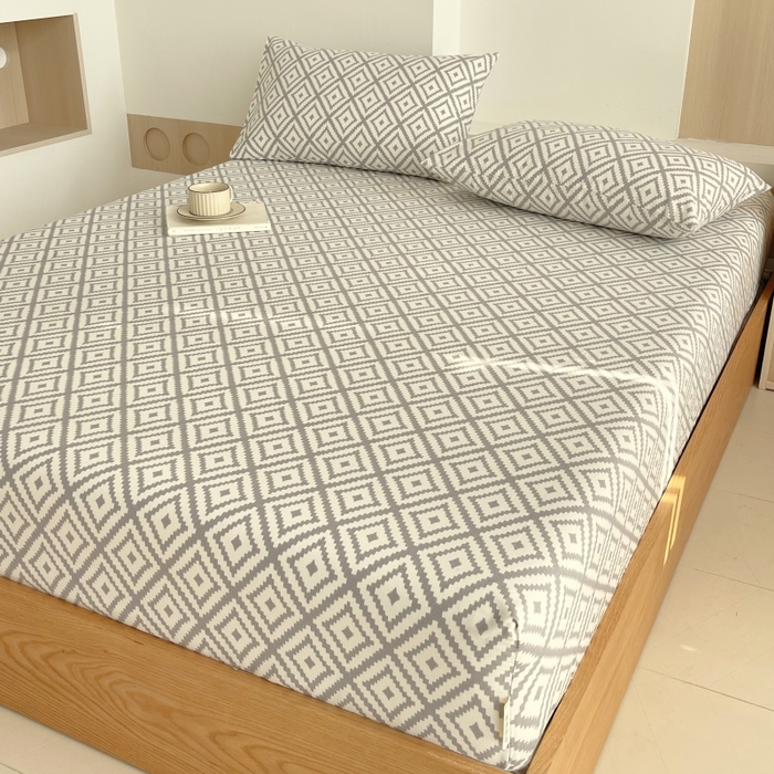 91家纺网 家纺一手货源 找家纺 慕尚家纺 2025新款全棉纯棉老粗布条格床笠款凉席席子 致青春