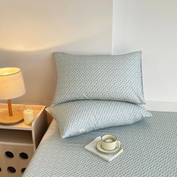 91家纺网 家纺一手货源 找家纺 慕尚家纺 2025新款全棉纯棉老粗布条格床单款凉席席子 卡罗拉-绿