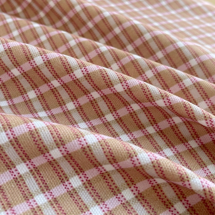91家纺网 家纺一手货源 找家纺 慕尚家纺 2025新款全棉纯棉老粗布条格床单款凉席席子 塞约-粉