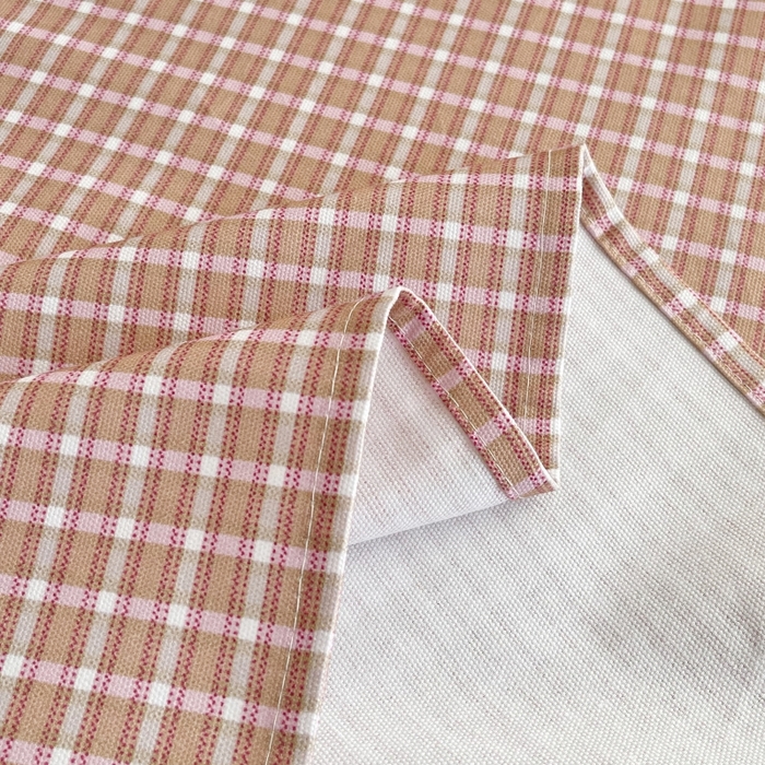 91家纺网 家纺一手货源 找家纺 慕尚家纺 2025新款全棉纯棉老粗布条格床单款凉席席子 塞约-粉