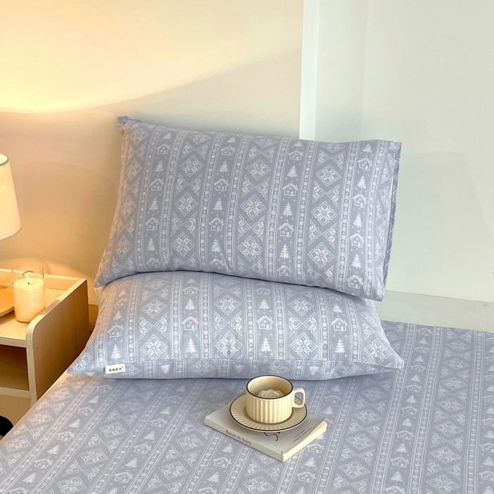 91家纺网 家纺一手货源 找家纺 慕尚家纺 2025新款全棉纯棉老粗布条格床单款凉席席子 微澜